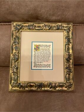 Inspirational Quote Hand-drawn Style Print in Custom Frame